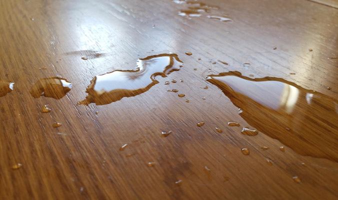 Too much water while cleaning