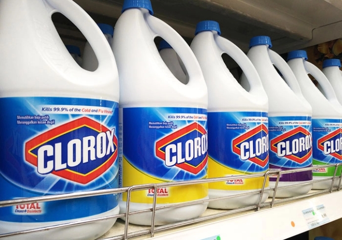 Aisle of Bleach Plastic Jugs