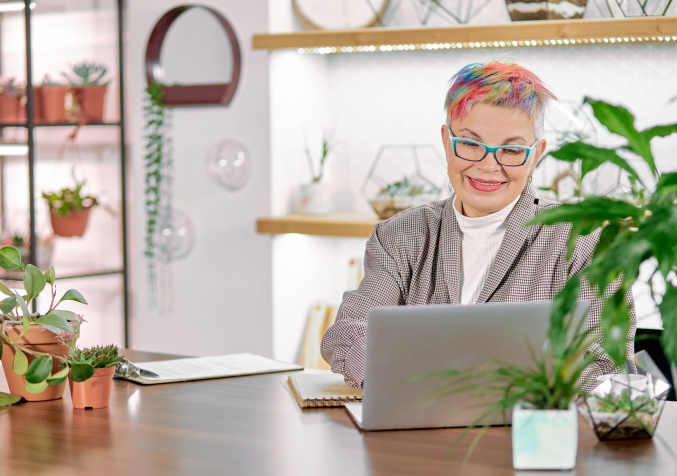 Woman planning to declutter