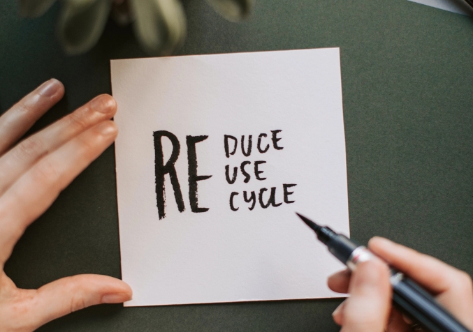Reuse Reduce Recycle Note