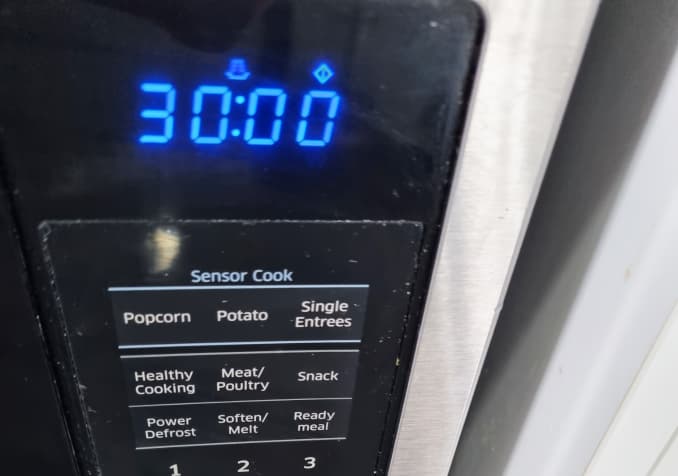 Electrodry Blog - Microwave set at 30 minutes